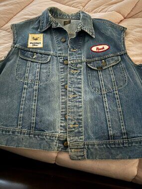 VINTAGE LEE DENIM JACKET Denim 1060's 48 Regular or XL